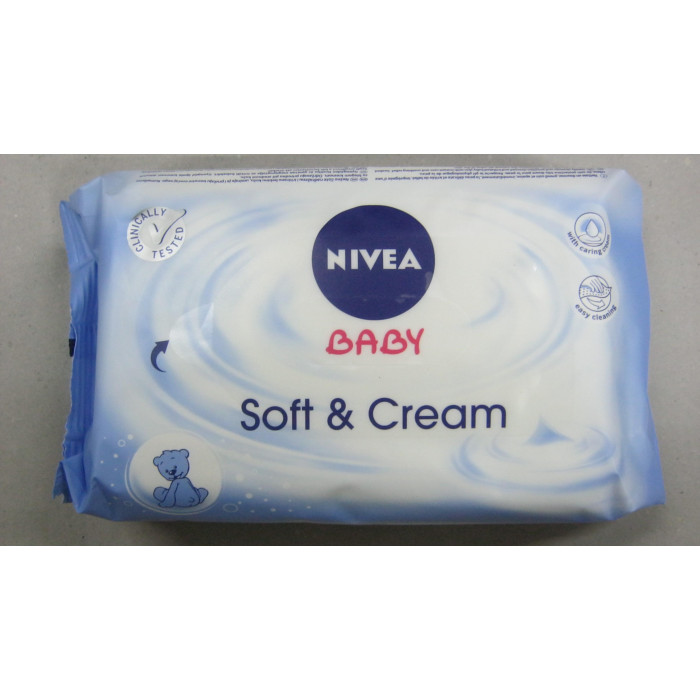Nedves Törlőkendő 63Db Soft&Cream Nivea