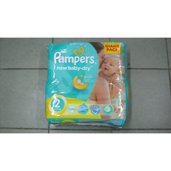Pampers Mini 3-6Kg 100Db 2 New Baby Dry