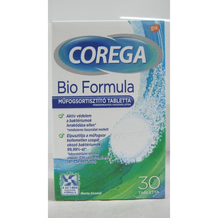 Corega Műfogsor Tisztító 30Db Bio Formula