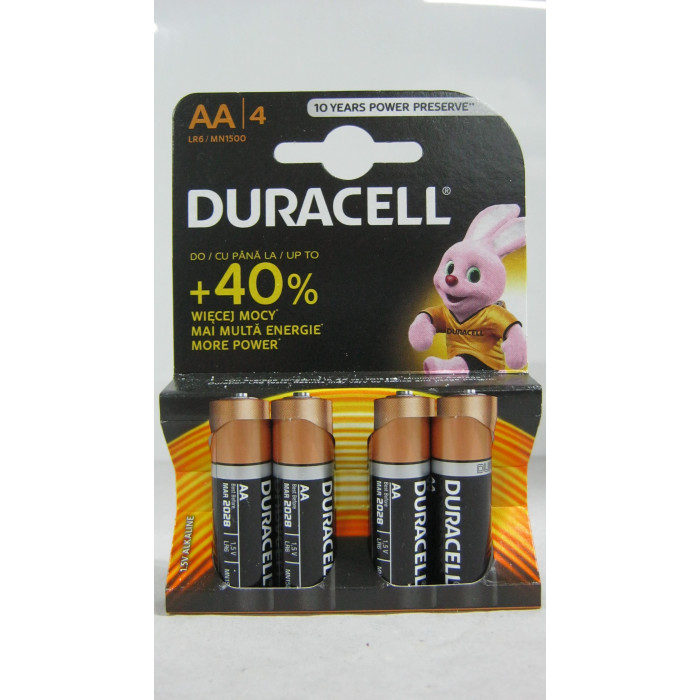 Duracell 4Db 1.5V Aa Lr6/Mn1500 Ceruza