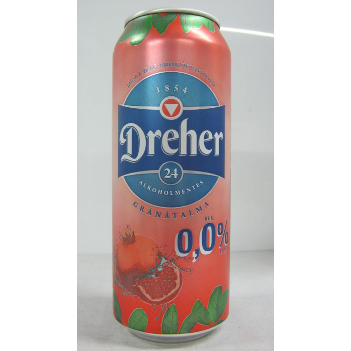 Dreher 0.5L 0% Gránátalma Dob.sör