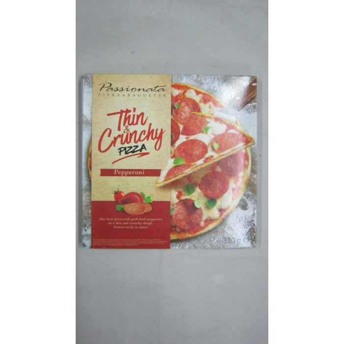 Pizza 310G Pepperoni Thin Crunchy Passionata