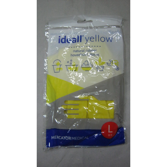 Gumikesztyű L Ideall Yellow