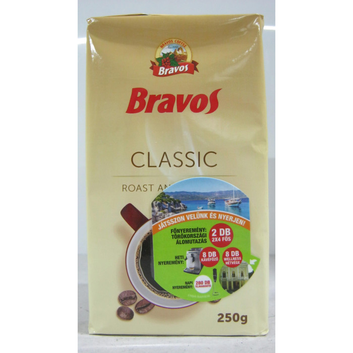 Bravos Classic 250G Őrölt Pörkölt Kávé
