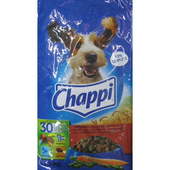 Chappi 13.5Kg Marha Baromfi+Zöldséggel Kutya S