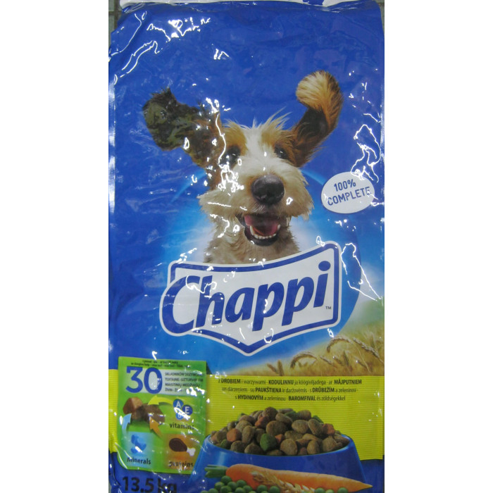 Chappi 13.5Kg Baromfi+Zöldséggel Kutya S