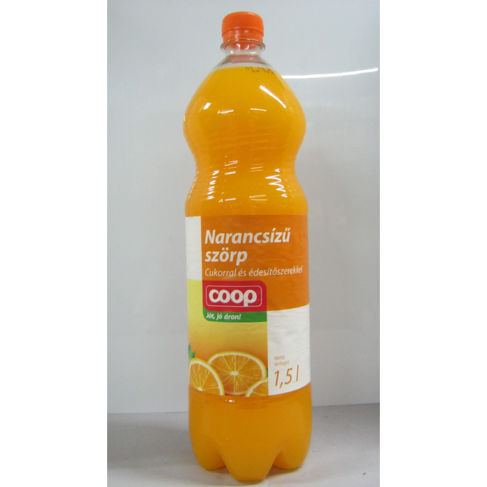 Narancs Ízű Szörp 1.5L Coop