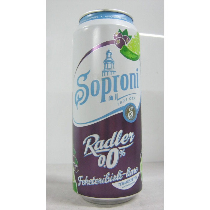 Soproni 0.5L Radler Fribizli-Lime 0% Dob.sör