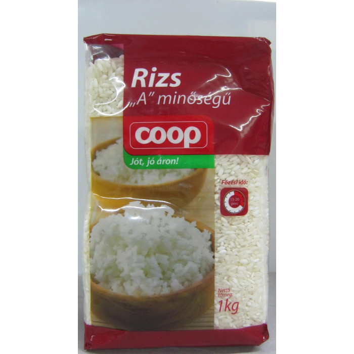 Rizs A 1Kg Állótasakos Coop