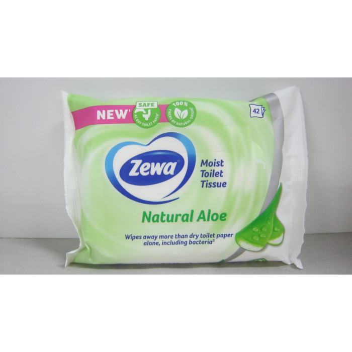 Nedves Törlőkendő 42Db Toilet Aloe Zewa