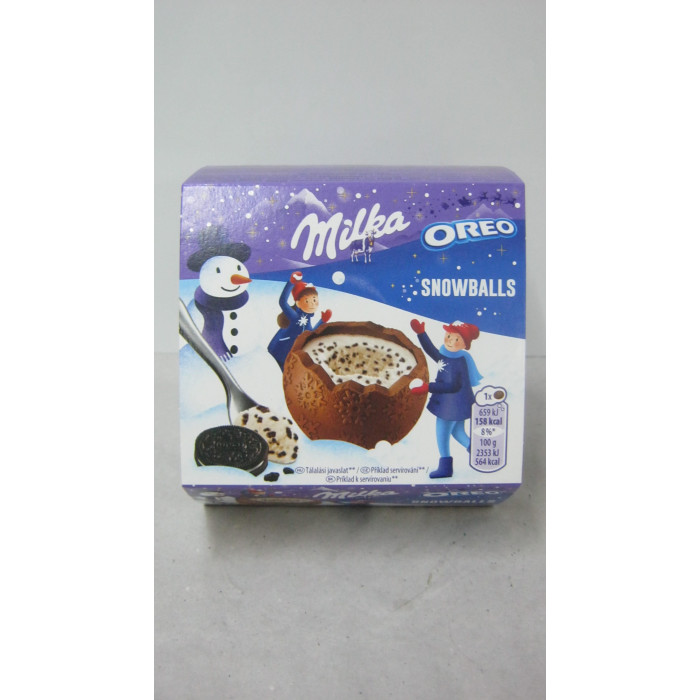 Milka 112G Snowballs Oreo Creme