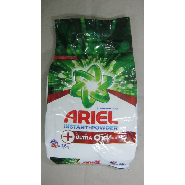 Ariel 2.6Kg 26M.ultra Oxi Instant Powder