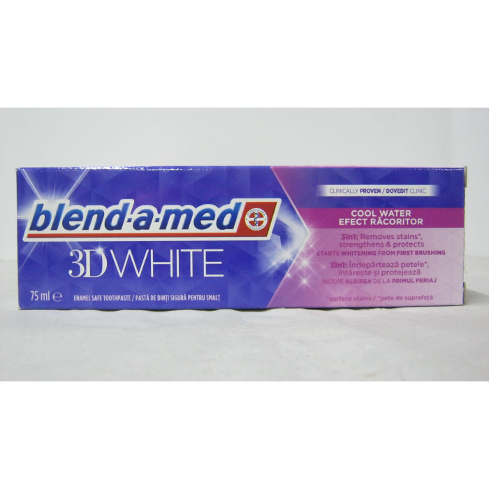 Blend-A-Med 75Ml Fogkrém 3D White Cool Water