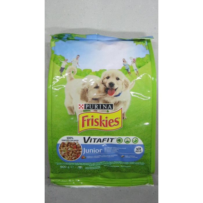 Friskies 500G Junior Csirke Zölds.kutya Sz.