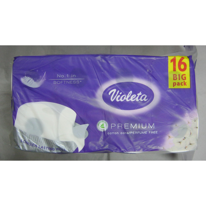 Eü.papír 16Tek.3R.violetta Fehér Premium