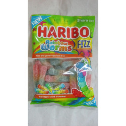Gumicukor 200G Rainbow Worms Fizz Haribo