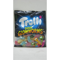Gumicukor 100G Sour Glowworms Trolli