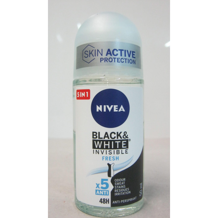 Nivea 50Ml Női Roll Black White Invisible Fres
