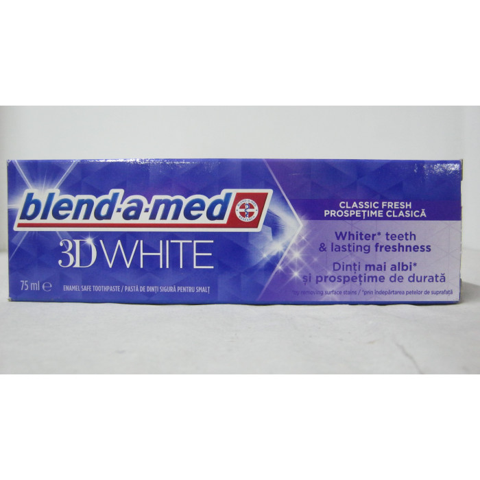 Blend-A-Med 75Ml Fogkrém 3D White Classic Fres