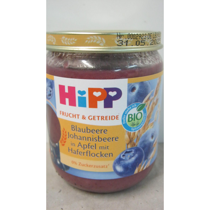 Hipp 8H Áfonya Ribizli Zabpehely 160G
