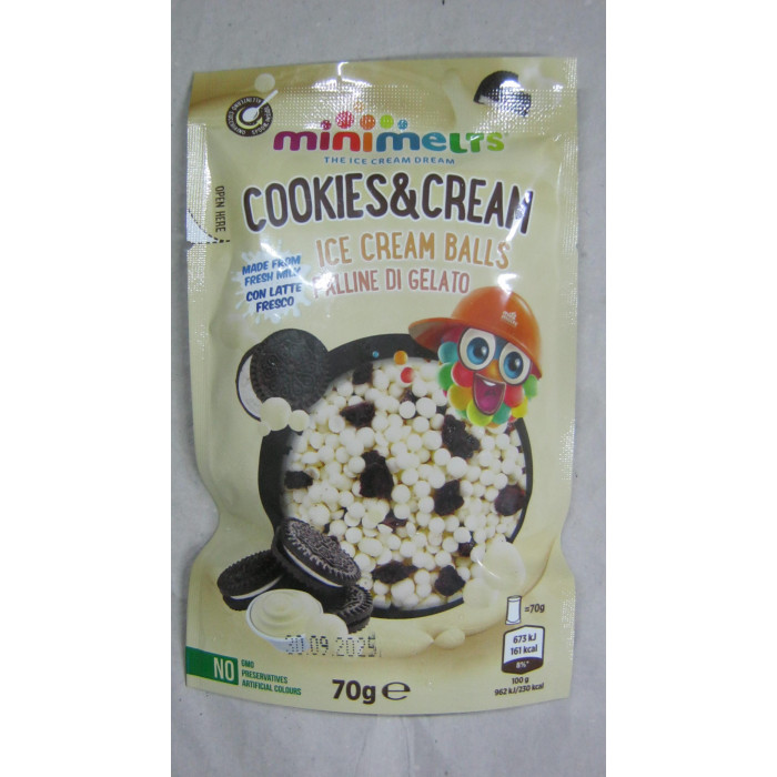 Jégkrém Golyók 70G Cookies Cream Cotton Candy