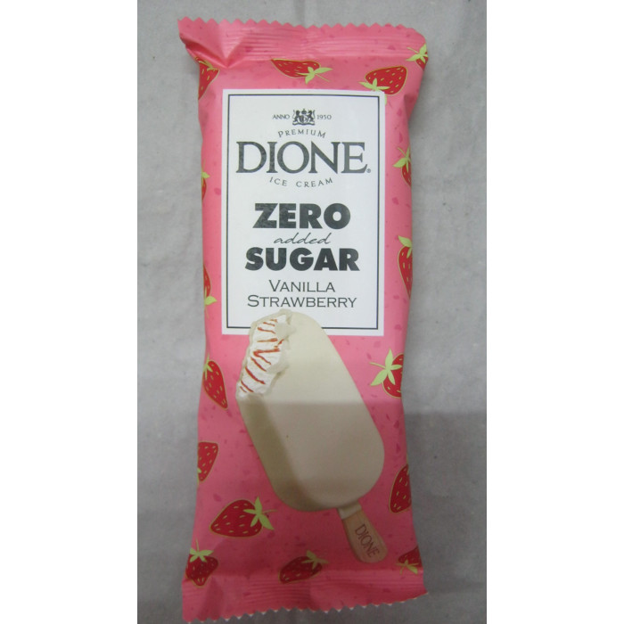 Dione 90Ml Vanília Eper 0%Cukor Jégkrém