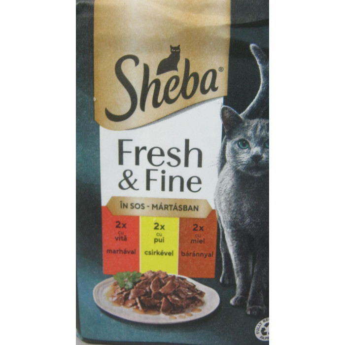Sheba 6X50G Marha-Csirke-Bárány Macska