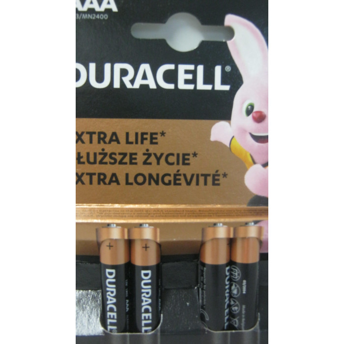 Duracell 4Db 1.5V Aaa Lr03 Mn/2400 Mikro