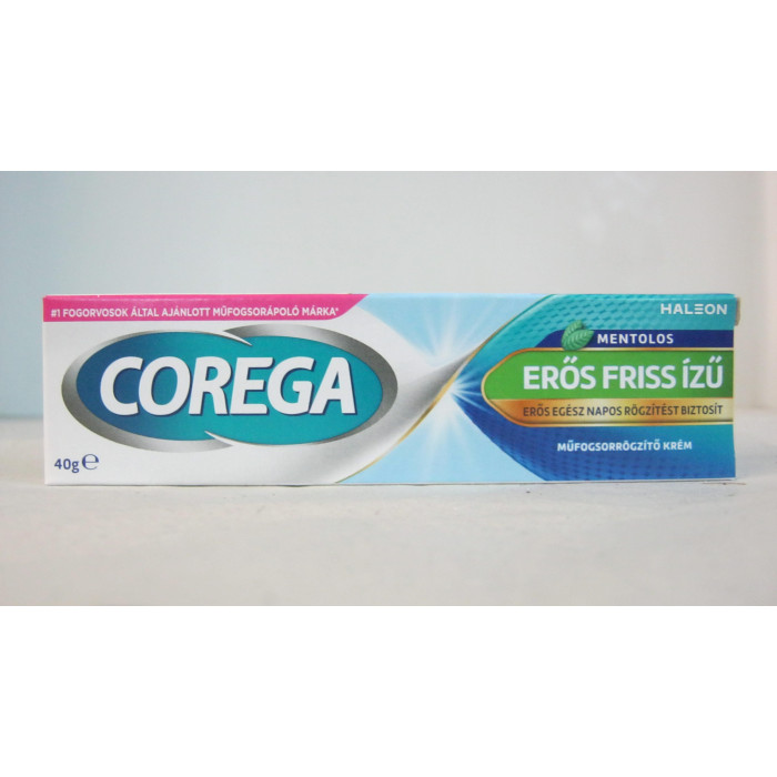 Corega Műfogsor Ragasztó 40G Erős Friss Mentol