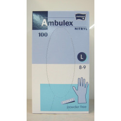 Kesztyű 100Db L Kozmetikai Violet Ambulex