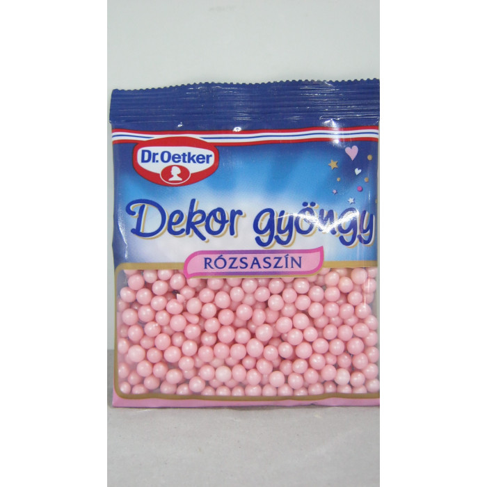 Dekor Gyöngy 30G Rózsaszín Dr Oetker