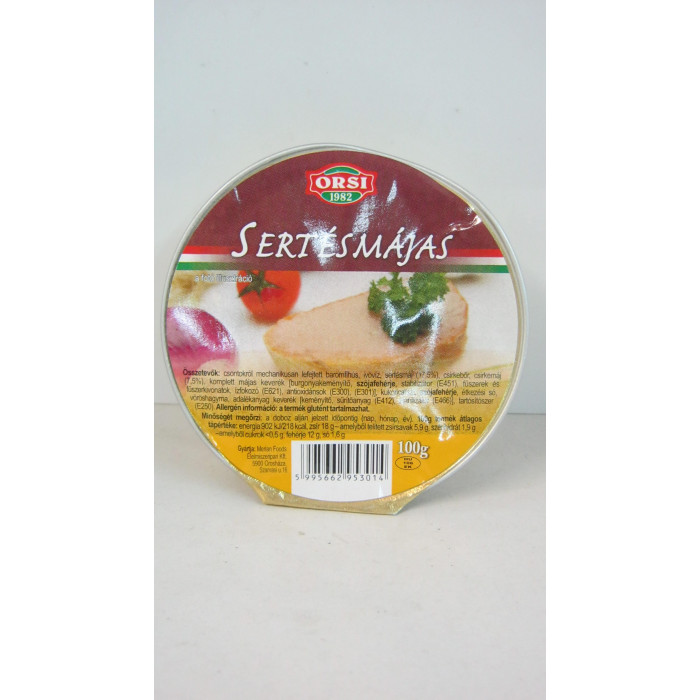 Sertésmájkrém 100G Orsi