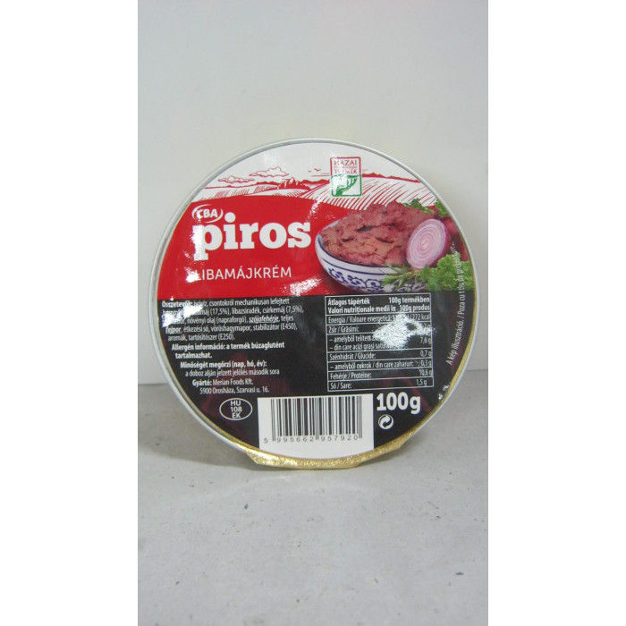 Libamájas 100G Piros