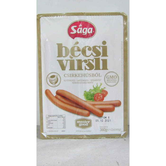 Virsli Pulyka Füstli 360G Bécsi Ínyenc Sága