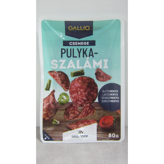 Szalámi Csemege 80G Pulyka Gallio