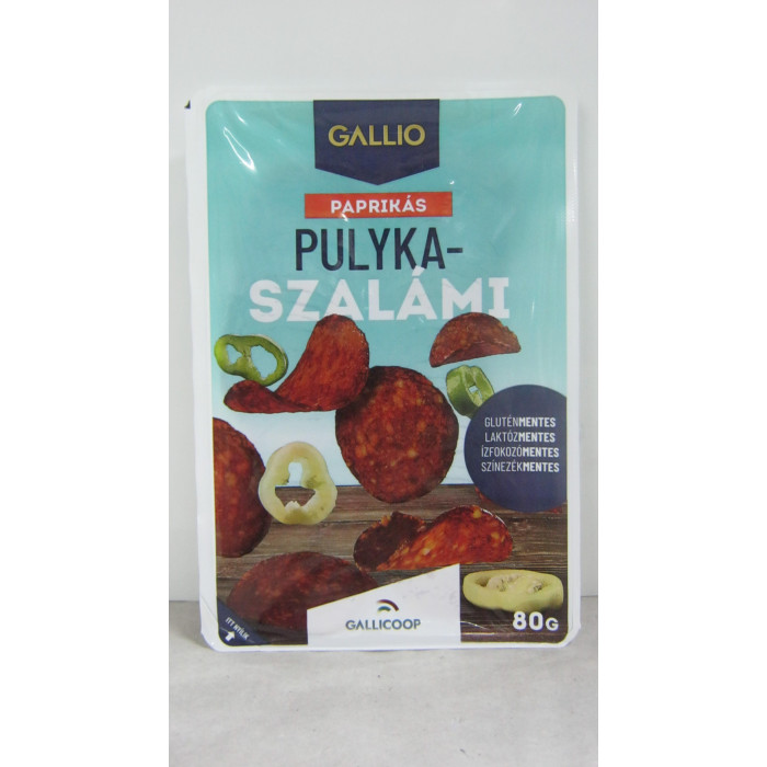 Szalámi Paprikás 80G Pulyka Gallio