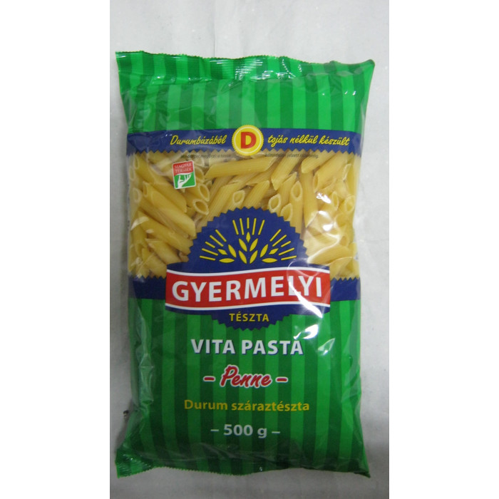 Penne 500G 0T.vita Pasta Gyermelyi