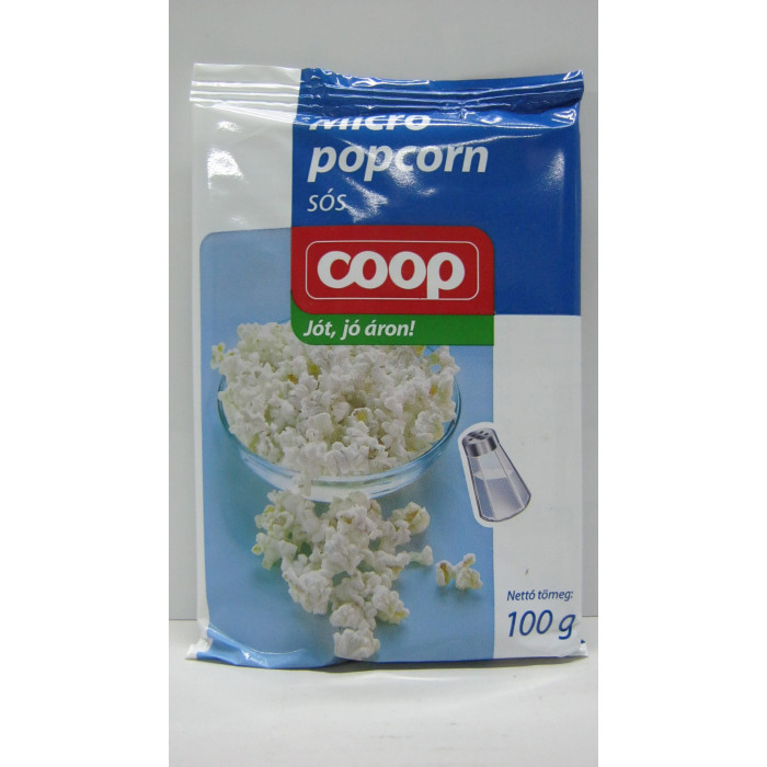 Micro Popcorn Sós 100G Coop