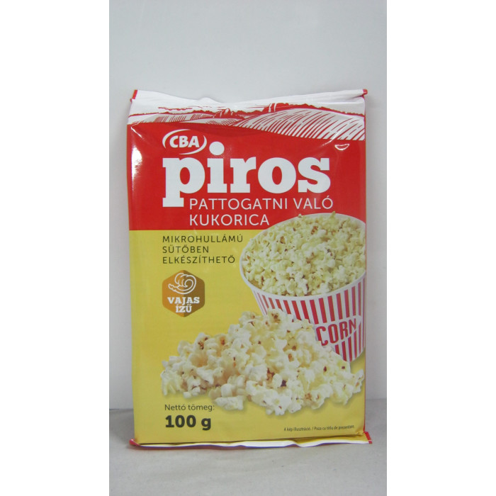 Micro Popcorn Vajas 100G Piros