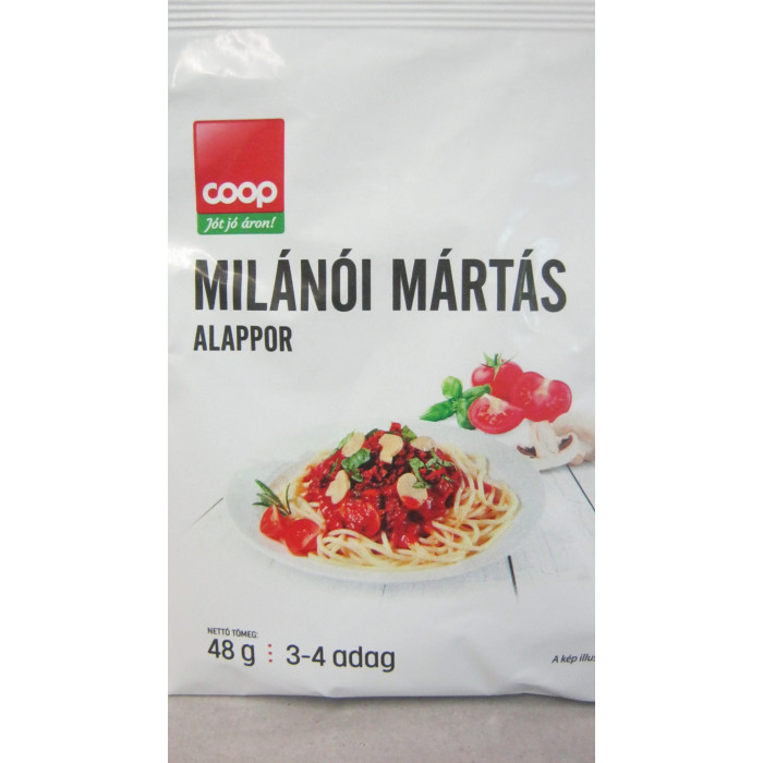 Milánói Makaróni Alap 48G Coop