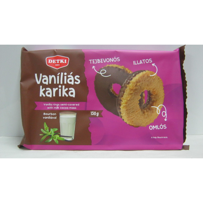 Vaníliás Karika Kakaós Tej 150G Detki