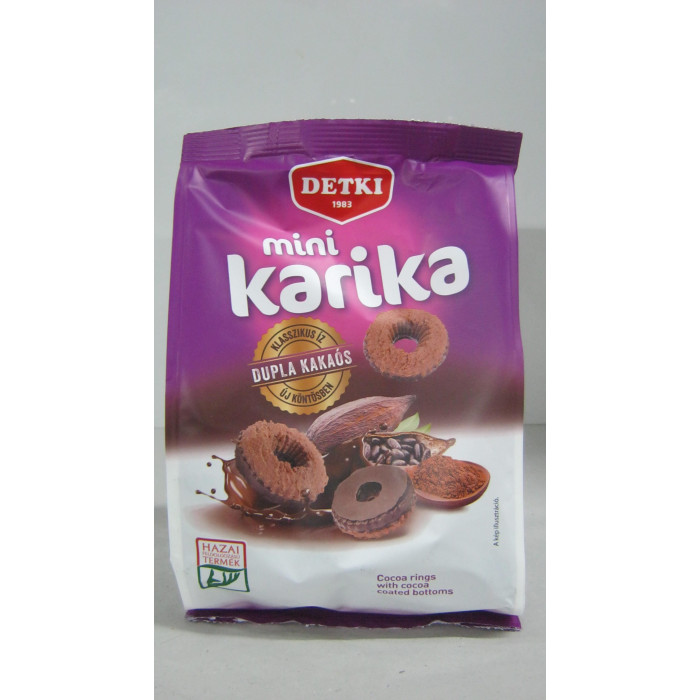 Vaníliás Karika Mini Dupla Kakaós 160G Detki