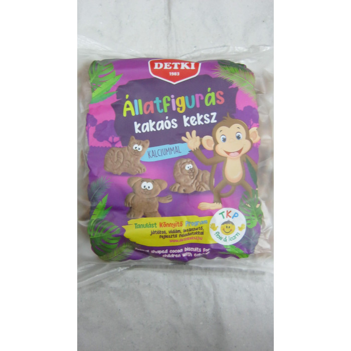 Háztartási Keksz Állatfig.160G Kakaós Detki
