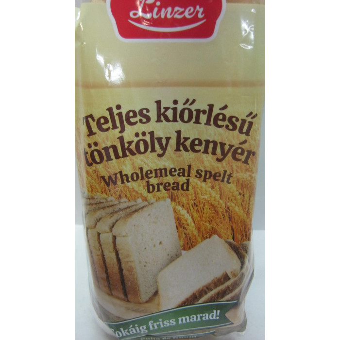 Kenyér 400G Tönköly Teljes Kiőrlésű Linzer