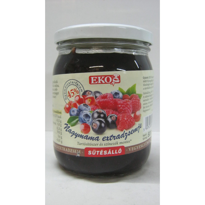 Nagymama Lekvárja Vegyes 600G Eko Sütésálló