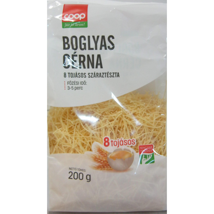 Cérnametélt 200G 8T.boglyas Coop