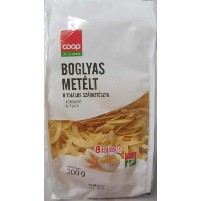 Boglyas Metélt 200G 8T.coop