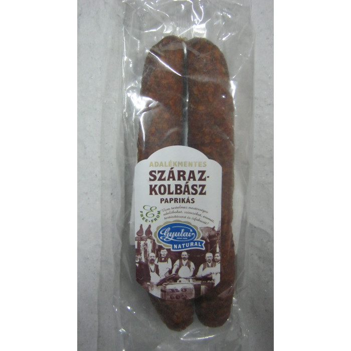 Szárazkolbász 250G Paprikás Adalékmentes Gyula