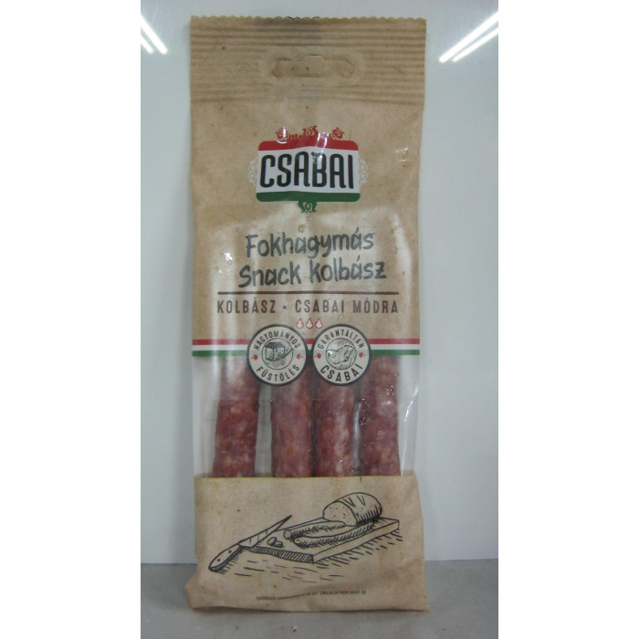 Kolbász Snack Fokhagymás 100G Csabai
