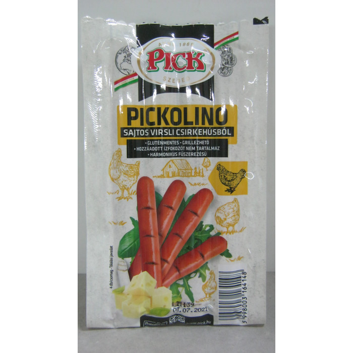 Virsli Baromfi 140G Sajtos Pick Pickolino